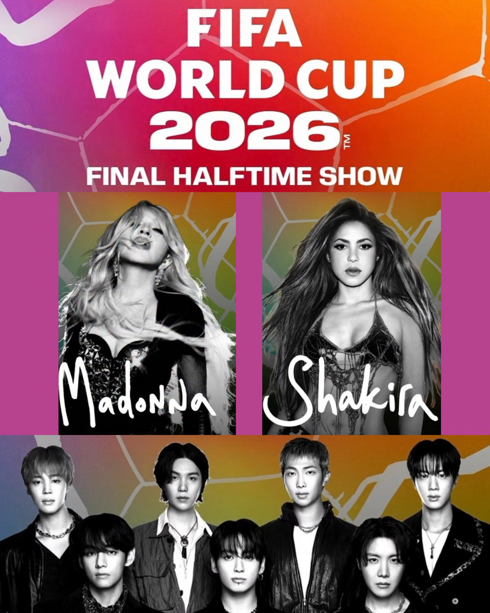 Madonna, BTS & Shakira Set to Make FIFA...